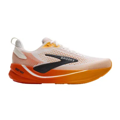 Brooks Ghost Max 4 White Orange Running Shoes Aw26 In Multi
