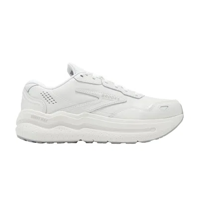 Pre-owned Brooks Ghost Max Leather 2e Wide 'triple White' | Men's Size 9.5