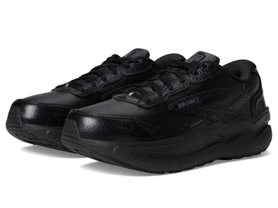 Brooks Ghost Max Leather In Black