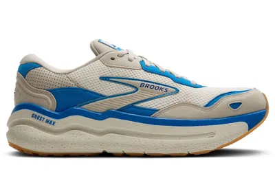 Pre-owned Brooks Ghost Max Se (women's) Sneakers In Silver Lining/blue/surf The Web