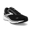 BROOKS GHOST V15 MENS SNEAKER IN BLACK/WHITE