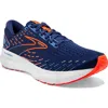 Brooks Glycerin 20 Running Shoe In Blue Depths/ Palace / Orange