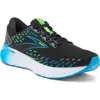 Brooks Men's Glycerin 20 Running Shoes - D/medium Width In Black/hawaiian Ocean/green In Black/hawaiian Ocean/green