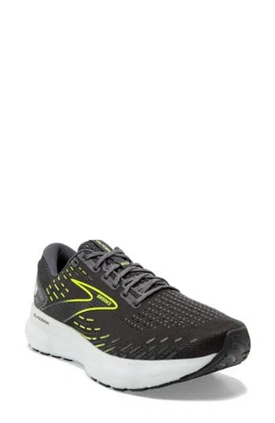 Brooks Glycerin 20 Running Shoe In Ebony/white/nightlife