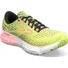Brooks Glycerin 20 Running Shoe In Lime/red/ebony