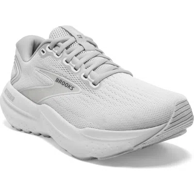 Brooks Glycerin 21 Running Shoe In White/ White/ Grey