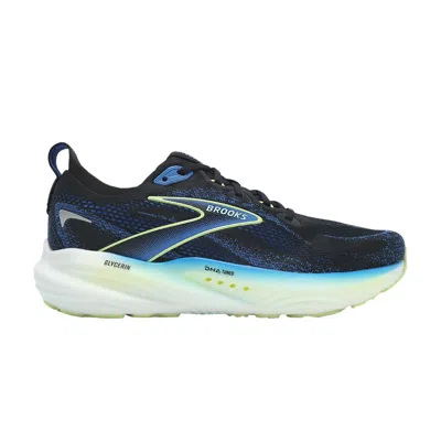 Pre-owned Brooks Glycerin 22 2e Wide 'black Cobalt Neo Yellow' | Men's Size 9