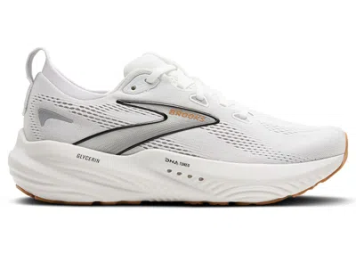 Pre-owned Brooks Glycerin 22 Gum (women's) Sneakers In White/grey/black In Multi