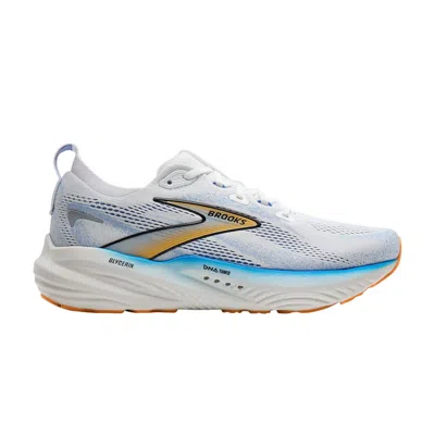 Pre-owned Brooks Glycerin 22 'white Cobalt Orange' | Men's Size 11