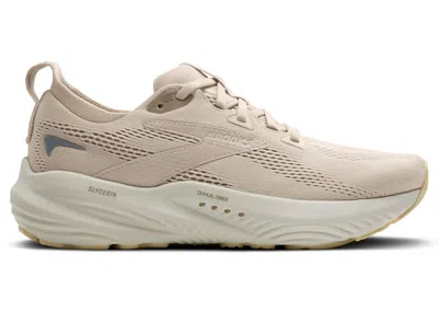 Pre-owned Brooks Glycerin 22 (women's) Sneakers In Almond Peach/london Fog