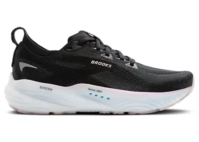 Pre-owned Brooks Glycerin 22 (women's) Sneakers In Black/orchid Ice/white In Multi