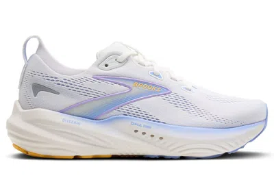 Pre-owned Brooks Glycerin 22 (women's) Sneakers In White/blue Heron/apricot