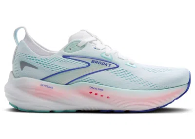 Pre-owned Brooks Glycerin 22 (women's) Sneakers In White/limpet Shell/amparo Blue In Multi