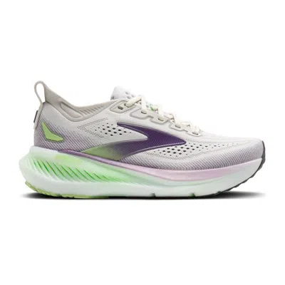 Brooks Glycerin 23 White Purple Aw26 Women's Running Shoes In Gray