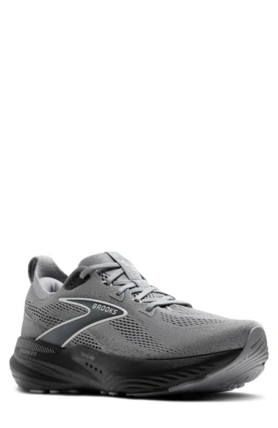 Brooks Glycerin Gts 22 Running Shoe In Primer Gray/ebony/bluewash
