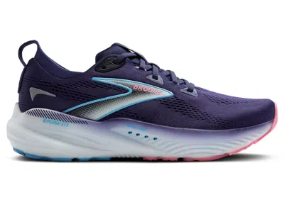 Pre-owned Brooks Glycerin Gts 22 (women's) Sneakers In Blue Ribbon/peacoat/dianthus