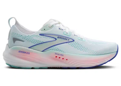 Pre-owned Brooks Glycerin Gts 22 (women's) Sneakers In White/limpet Shell/amparo Blue