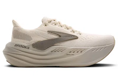 Pre-owned Brooks Glycerin Max (women's) Sneakers In Almond Peach/london Fog/white