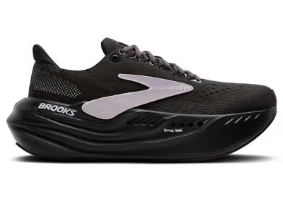 Pre-owned Brooks Glycerin Max (women's) Sneakers In Black/orchid Ice/grey
