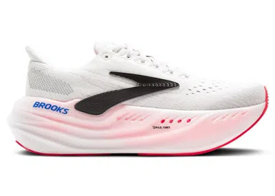 Pre-owned Brooks Glycerin Max (women's) Sneakers In White/black/diva Pink