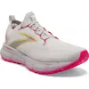 Brooks Womens  Glycerin Stealthfit 20 In Grey/yellow/pink