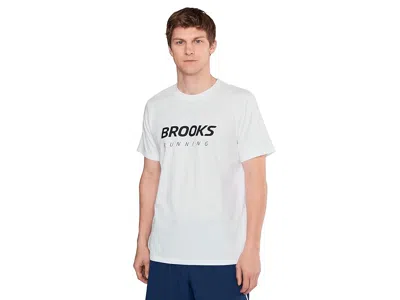 Brooks Graphic Shorts Sleeve In White
