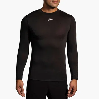Brooks High Point Long Sleeve Tee In Black