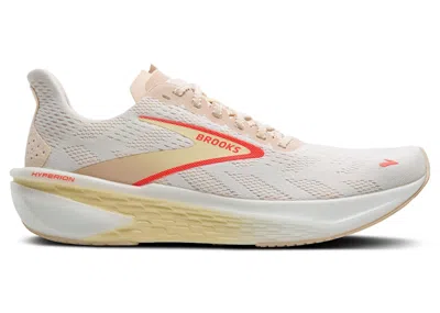 Pre-owned Brooks Hyperion 2 (women's) Sneakers In White/peach/coral