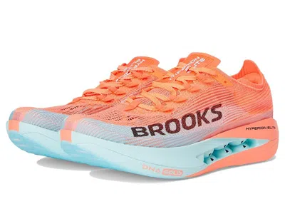 Brooks Hyperion Elite 5 Running Shoes Pink Clay/atomizer Blue : In Orange