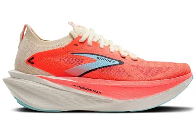 Pre-owned Brooks Hyperion Max 3 (women's) Sneakers In Coconut/fiery Coral/atomizer