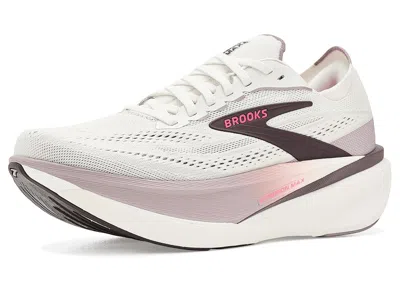 Brooks Hyperion Max 4 Women's Shoes Coconut/raisin/pink: 10 B - Medium In White