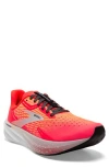 Brooks Hyperion Max Running Shoe In Fiery Coral/orange Pop/blue