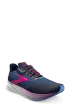 Brooks Women's Hyperion Max Running Shoes In Peacoat/marina Blue/pink Glo In Peacoat/marina Blue/pink Glo