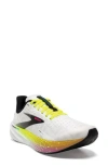 Brooks Hyperion Max Running Shoe In White/black/nightlife