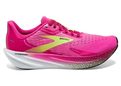 Pre-owned Brooks Hyperion Max W (women's) Sneakers In Pink Glo/green/black