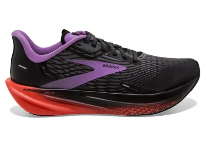 Pre-owned Brooks Hyperion Max (women's) Sneakers In Black/fiesta/bellflower