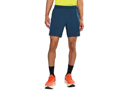 Brooks Journey 7 Shorts Men's Shorts Indigo: 2xl 7, Polyester/spandex In Blue