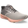 Brooks Launch 10 Running Shoe In Grey/crystal Grey/pale Peach