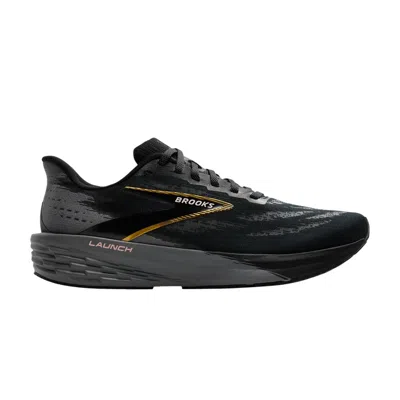 Pre-owned Brooks Launch 11 'black Grey Gold' | Men's Size 10
