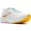 Brooks Launch 11 Running Shoe In White/murmur/blithe
