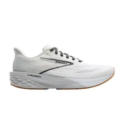 Pre-owned Brooks Launch 11 'white Grey Black' | Men's Size 8