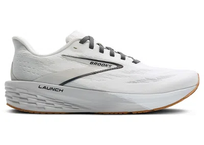 Pre-owned Brooks Launch 11 (women's) Sneakers In White/grey/black In Multi