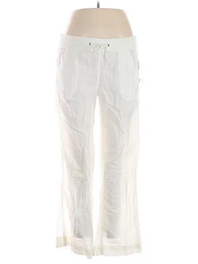 Pre-owned Brooks Linen Pants In White