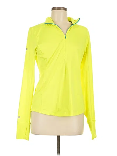 Pre-owned Brooks Long Sleeve Polo Shirt In Yellow