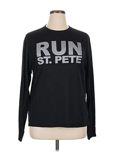 Pre-owned Brooks Long Sleeve T-shirt In Black