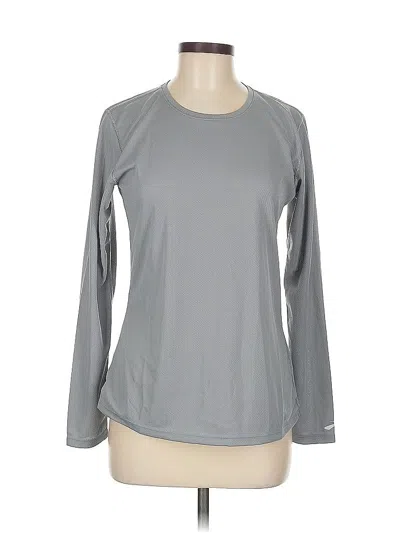 Pre-owned Brooks Long Sleeve T-shirt In Gray