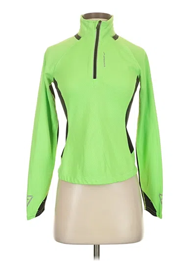 Pre-owned Brooks Long Sleeve T-shirt In Green