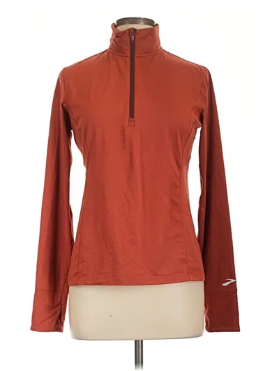 Pre-owned Brooks Long Sleeve T-shirt In Orange