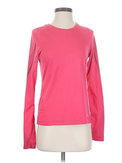 Pre-owned Brooks Long Sleeve T-shirt In Pink