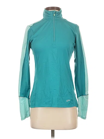 Pre-owned Brooks Long Sleeve T-shirt In Teal